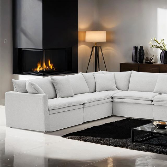 Crayford L-Sectional - U&U Home Budget Furniture (Carteret, NJ)