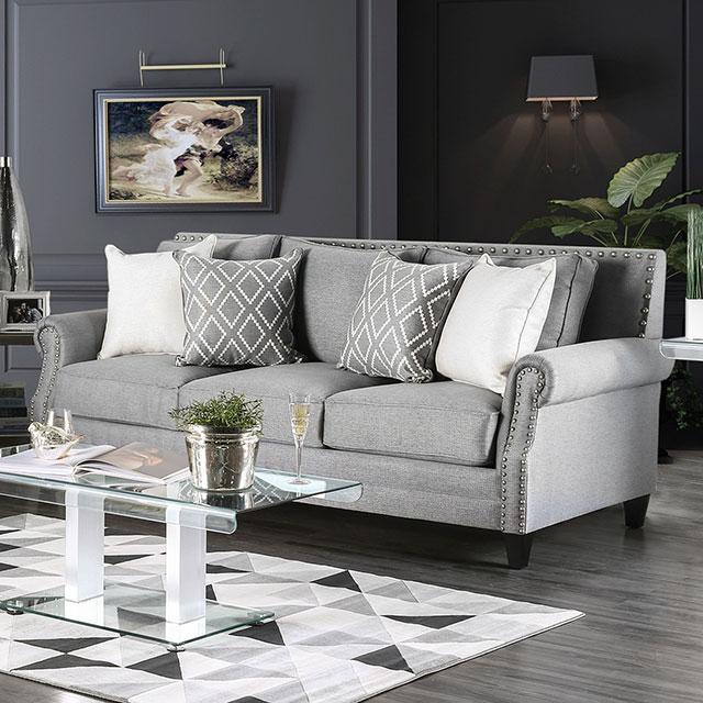Giovanni Gray Sofa - U&U Home Budget Furniture (Carteret, NJ)