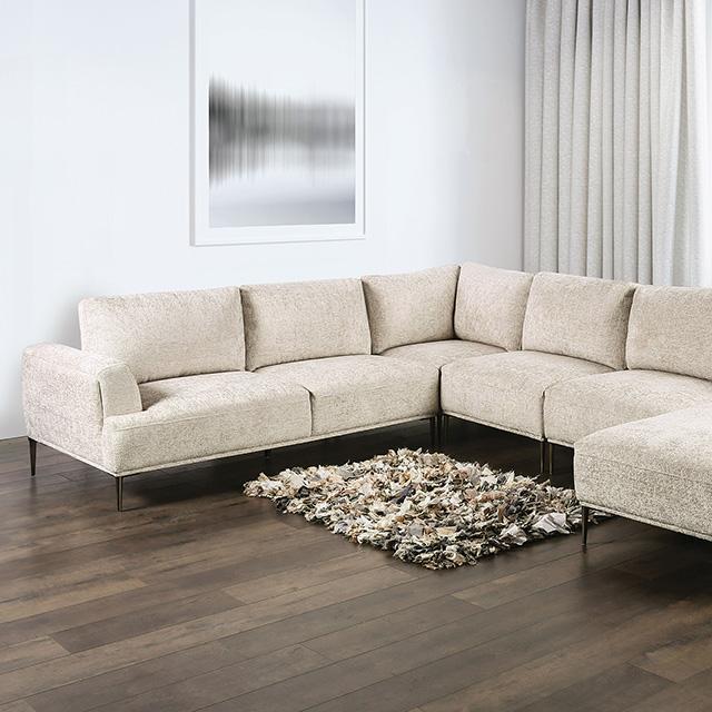 Gladbach J-Shaped Sectional - U&U Home Budget Furniture (Carteret, NJ)