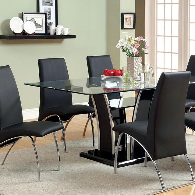 Glenview 7 Pc Dining Table Set - U&U Home Budget Furniture (Carteret, NJ)
