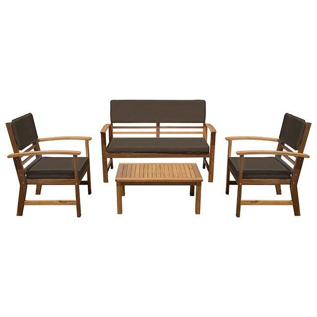Hana 4 Pc. Patio Set - U&U Home Budget Furniture (Carteret, NJ)