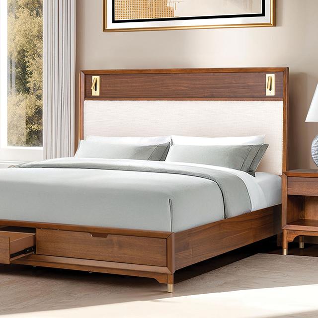 Hepburne Bed With Storage & Without Storage - U&U Home Budget Furniture (Carteret, NJ)