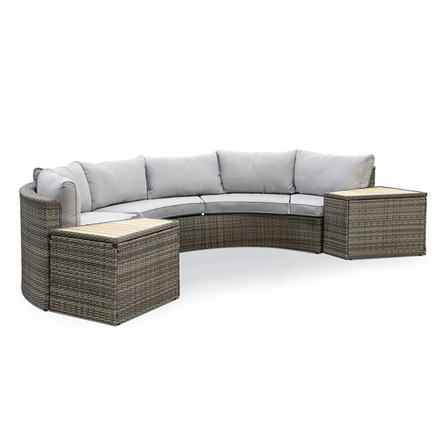 Barbuda 6 Pc. Sectional Sofa w/ 2 End Tables - U&U Home Budget Furniture (Carteret, NJ)