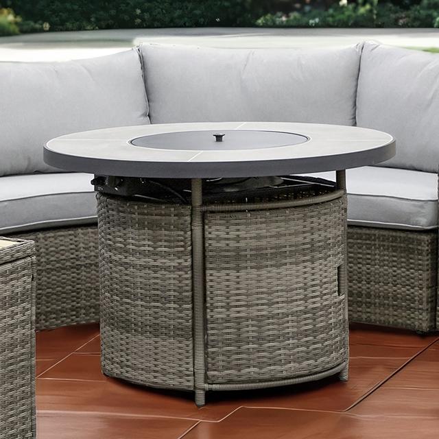 Barbuda Fire Pit Table - U&U Home Budget Furniture (Carteret, NJ)