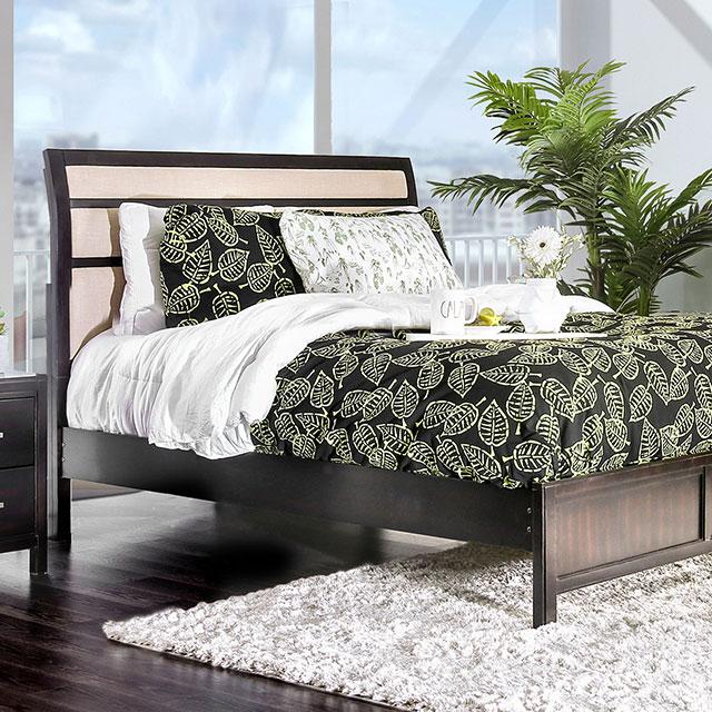 Berenice Bed Purple Brown - U&U Home Budget Furniture (Carteret, NJ)