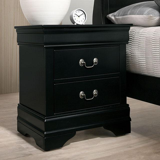 Louis Philippe Nightstand - U&U Home Budget Furniture (Carteret, NJ)
