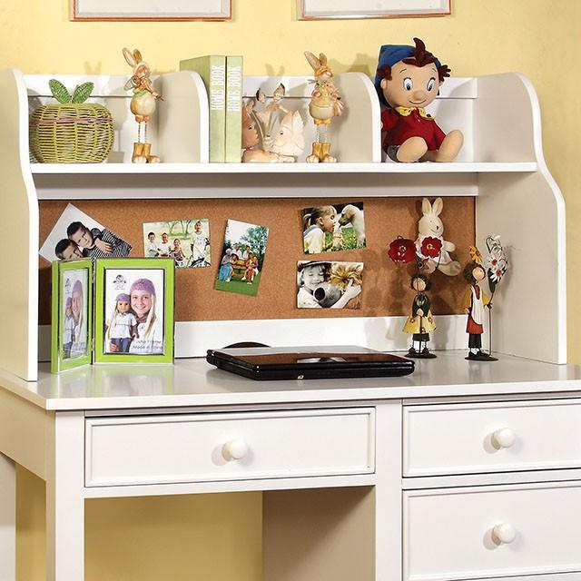 Omnus White Hutch - U&U Home Budget Furniture (Carteret, NJ)