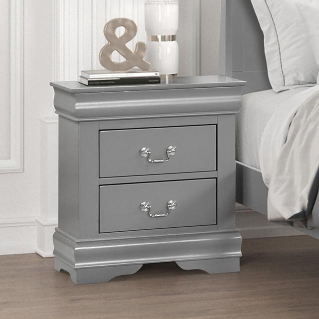 Louis Philippe Nightstand - U&U Home Budget Furniture (Carteret, NJ)