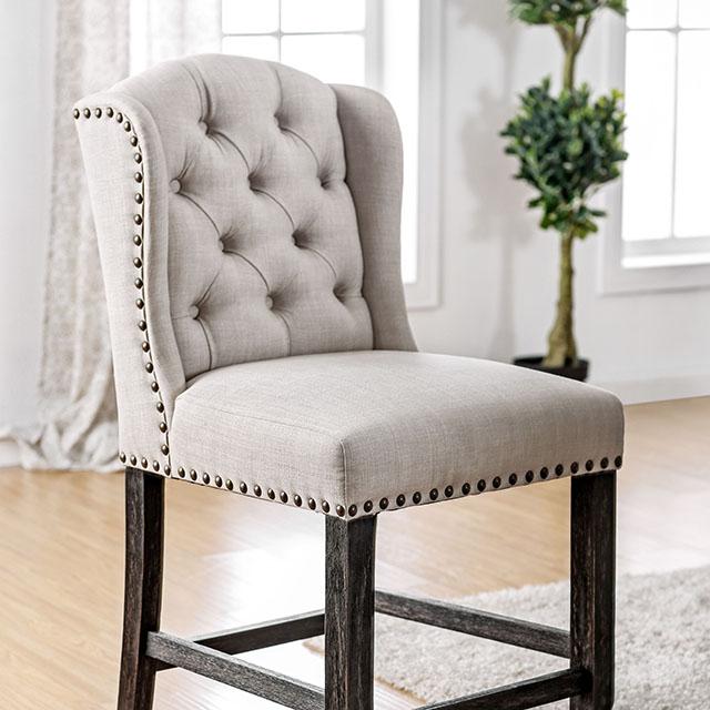 SANIA Counter Ht. Wingback Chair (2/CTN) - U&U Home Budget Furniture (Carteret, NJ)