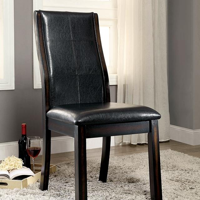 Townsend I Brown Cherry Side Chair (2/CTN) - U&U Home Budget Furniture (Carteret, NJ)