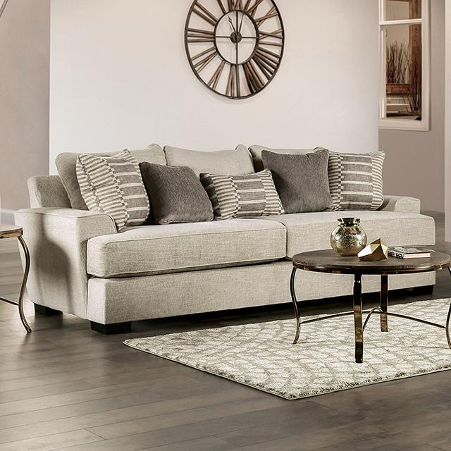 HOLBORN Sofa, Beige - U&U Home Budget Furniture (Carteret, NJ)