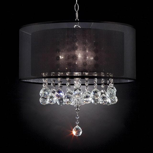 Ivy Chrome Ceiling Lamp - U&U Home Budget Furniture (Carteret, NJ)