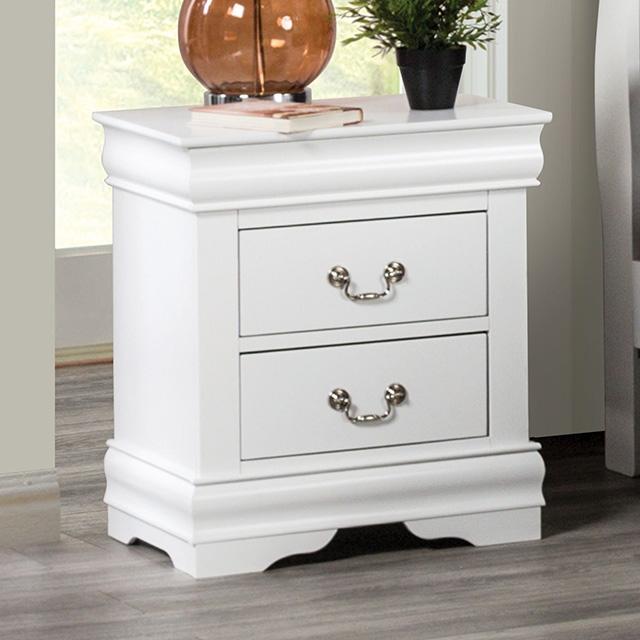 Louis Philippe Nightstand - U&U Home Budget Furniture (Carteret, NJ)