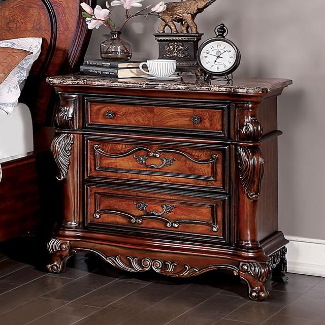ROSEWOOD Night Stand - U&U Home Budget Furniture (Carteret, NJ)
