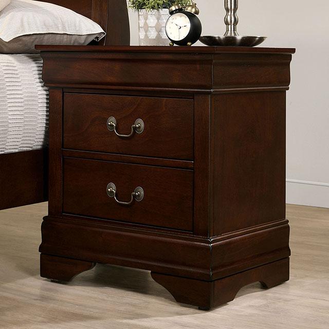 Louis Philippe Nightstand - U&U Home Budget Furniture (Carteret, NJ)