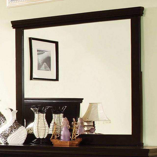 Pebble Espresso Mirror - U&U Home Budget Furniture (Carteret, NJ)