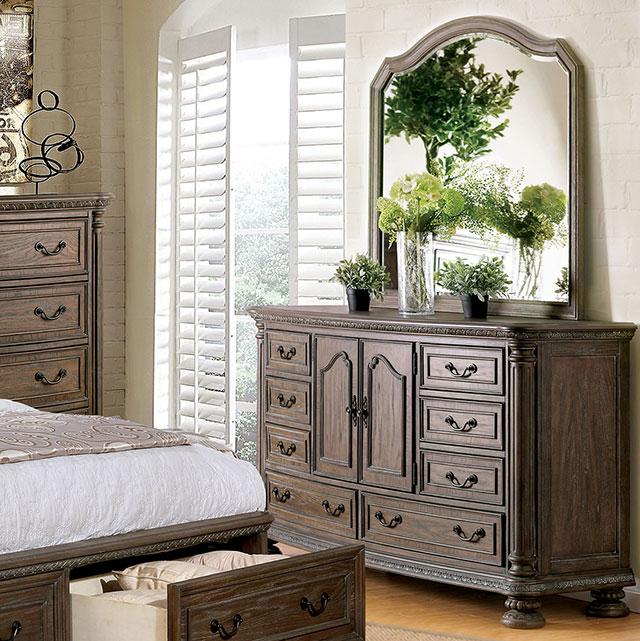 Persephone Rustic Natural Tone Dresser - U&U Home Budget Furniture (Carteret, NJ)