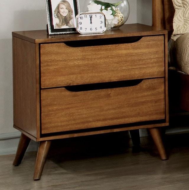 Lennart Oak Night Stand - U&U Home Budget Furniture (Carteret, NJ)