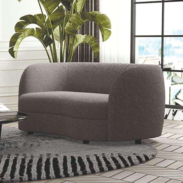 VERSOIX Loveseat, Charcoal Gray - U&U Home Budget Furniture (Carteret, NJ)