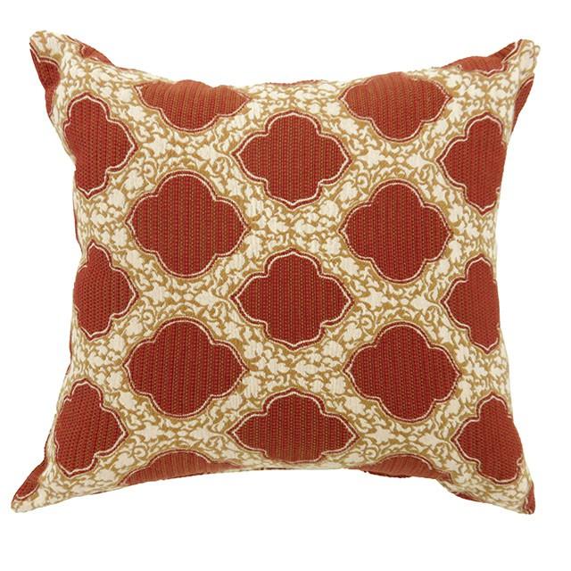 ROXY 22" X 22" Pillow, Red (2/CTN) - U&U Home Budget Furniture (Carteret, NJ)