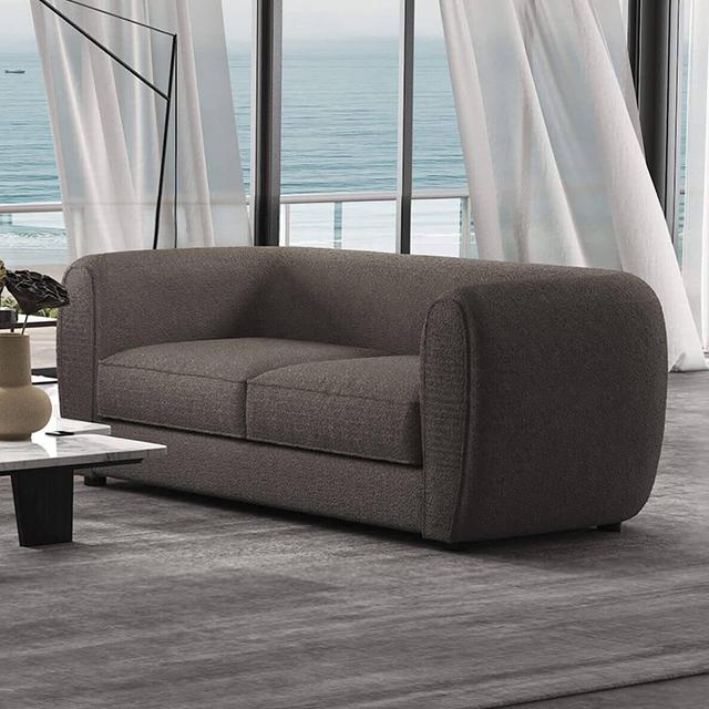 VERDAL Loveseat, Charcoal Gray - U&U Home Budget Furniture (Carteret, NJ)