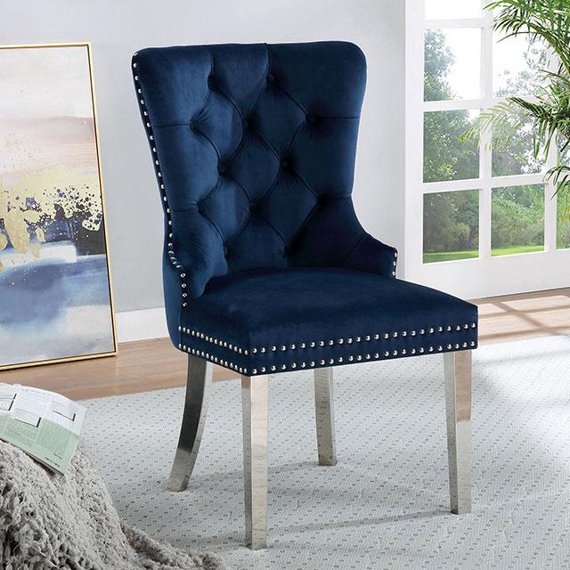 JEWETT Chair, Blue (2/CTN) - U&U Home Budget Furniture (Carteret, NJ)