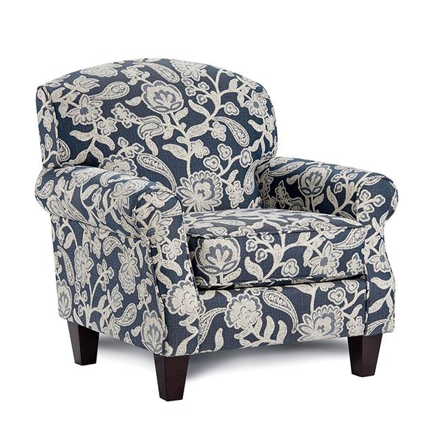 PORTHCAWL Accent Chair, Floral - U&U Home Budget Furniture (Carteret, NJ)