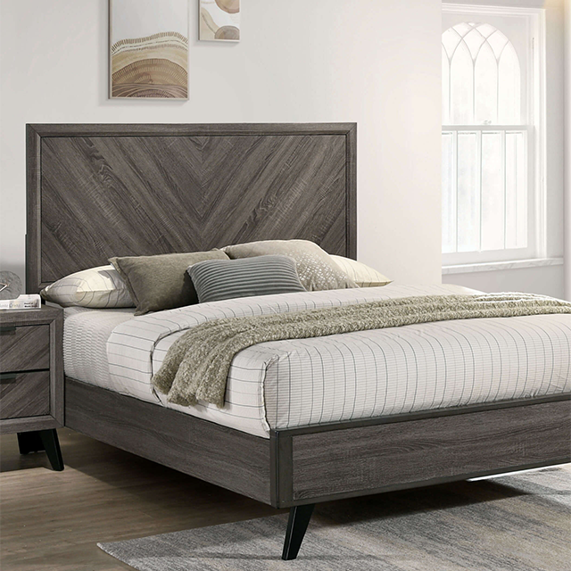 VAGAN Cal.King, E.King, & Queen Bed - U&U Home Budget Furniture (Carteret, NJ)