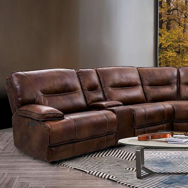 LOUELLA Power Sectional - U&U Home Budget Furniture (Carteret, NJ)