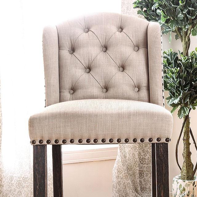 SANIA Bar Ht. Wingback Chair (2/CTN) - U&U Home Budget Furniture (Carteret, NJ)