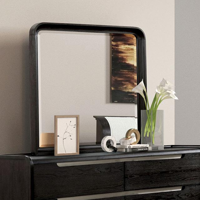 Osterley Mirror Black - U&U Home Budget Furniture (Carteret, NJ)