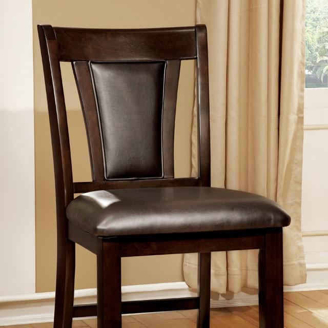BRENT II Dark Cherry/Espresso Counter Ht. Chair (2/CTN) - U&U Home Budget Furniture (Carteret, NJ)