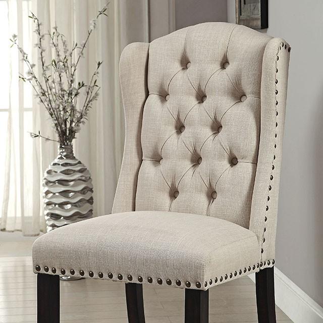 Wingback Chair, Beige (2/CTN) - U&U Home Budget Furniture (Carteret, NJ)