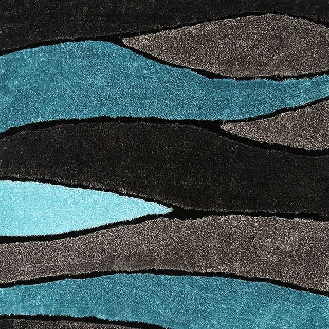 Winnipeg Gray/Blue 5' X 8' Area Rug - U&U Home Budget Furniture (Carteret, NJ)