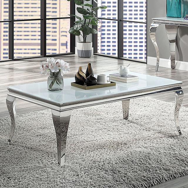 WETZIKON Coffee Table, White - U&U Home Budget Furniture (Carteret, NJ)