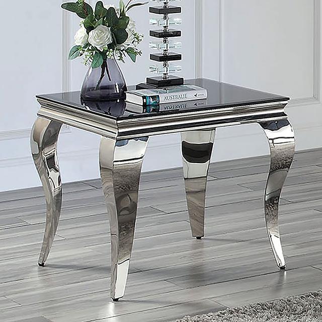 WETZIKON End Table, Black - U&U Home Budget Furniture (Carteret, NJ)