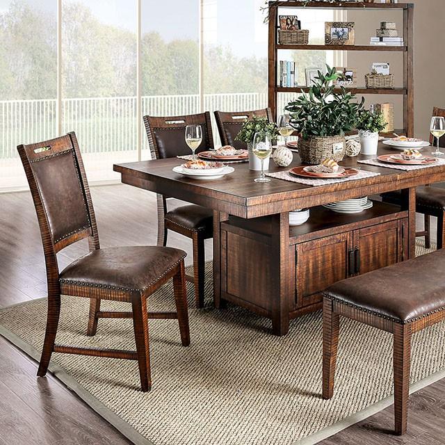 Wichita Light Walnut Dining Table - U&U Home Budget Furniture (Carteret, NJ)