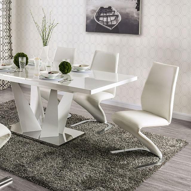 Zain 7 Pc Dining Table Set - U&U Home Budget Furniture (Carteret, NJ)