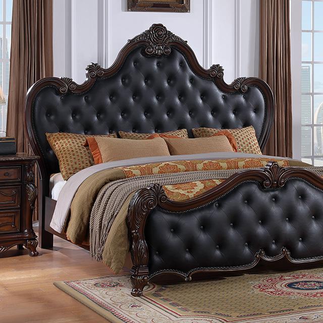 Ventresca 4 & 5 Piece Queen Bedroom Set White & Chrome - U&U Home Budget Furniture (Carteret, NJ)