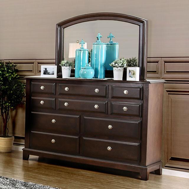 Litchville Brown Cherry Dresser - U&U Home Budget Furniture (Carteret, NJ)