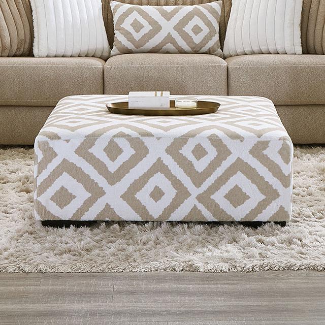 Loughlin Ottoman - U&U Home Budget Furniture (Carteret, NJ)