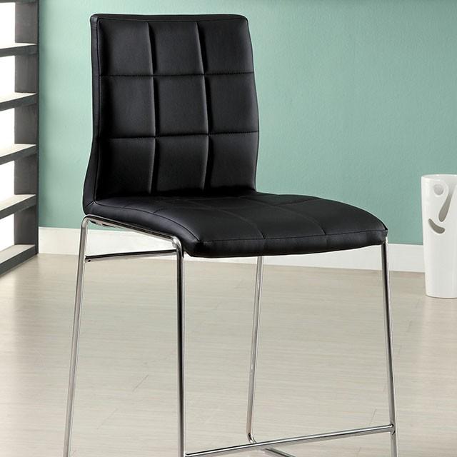 Kona II Black Counter Ht. Chair - U&U Home Budget Furniture (Carteret, NJ)