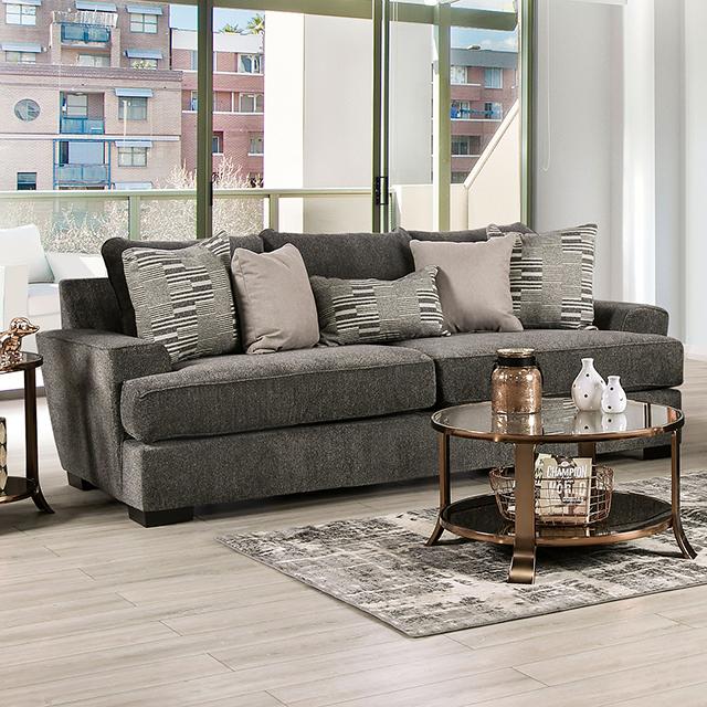 HOLBORN Sofa, Gray - U&U Home Budget Furniture (Carteret, NJ)