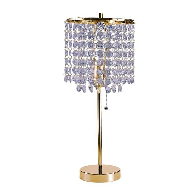 Ira Gold Table Lamp - U&U Home Budget Furniture (Carteret, NJ)