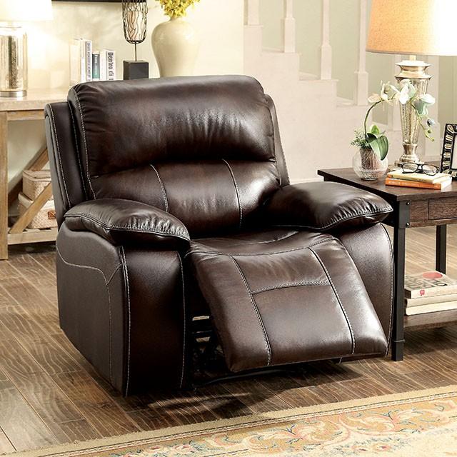 Ruth Brown Recliner - U&U Home Budget Furniture (Carteret, NJ)