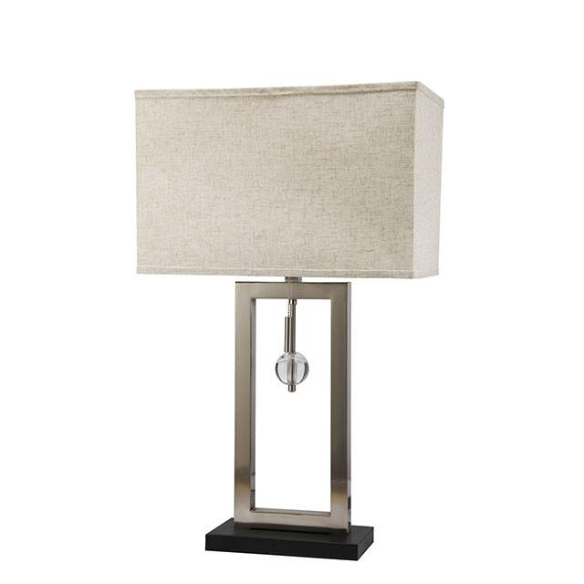 Terri Silver 9.5"H Table Lamp - U&U Home Budget Furniture (Carteret, NJ)