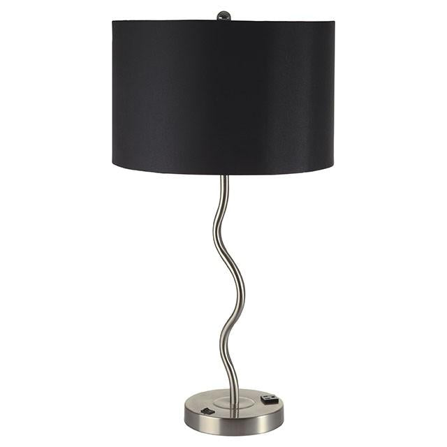 Sprig Black Table Lamp (2/CTN) - U&U Home Budget Furniture (Carteret, NJ)