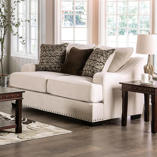 SONORA Loveseat, Beige - U&U Home Budget Furniture (Carteret, NJ)