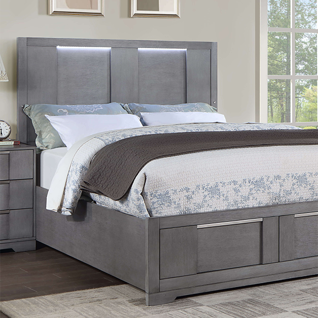 REGULUS Cal.King, E.King, & Queen Bed - U&U Home Budget Furniture (Carteret, NJ)