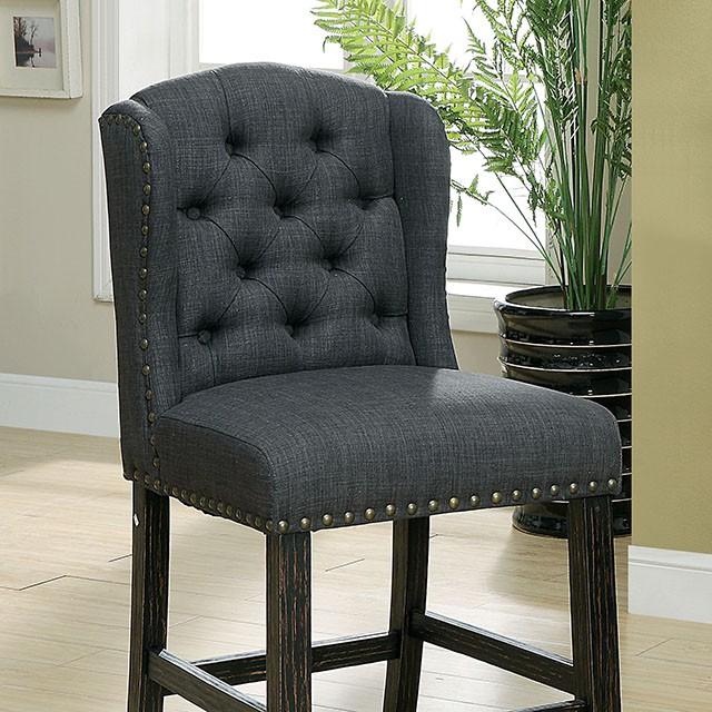 SANIA Counter Ht. Wingback Chair (2/CTN) - U&U Home Budget Furniture (Carteret, NJ)